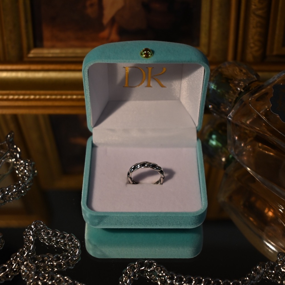 Silver Twisted Ring - image 2